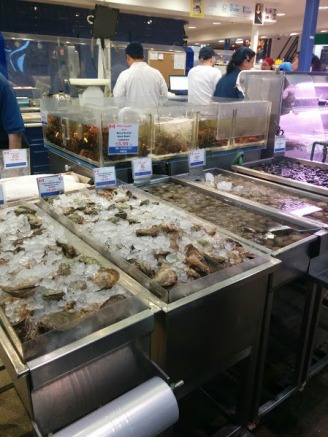 Seafood in the market